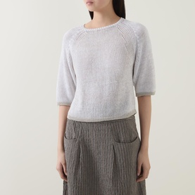 Two-Tone Knit Top
