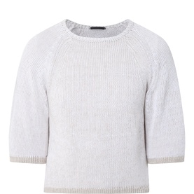 Two-Tone Knit Top