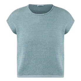 Raw-Edge Knitted Sweater