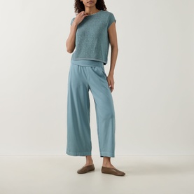 Raw-Edge Knitted Sweater