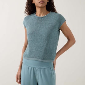 Raw-Edge Knitted Sweater
