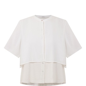 Layered Button Down Blouse