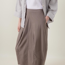 Solid Cocoon Skirt