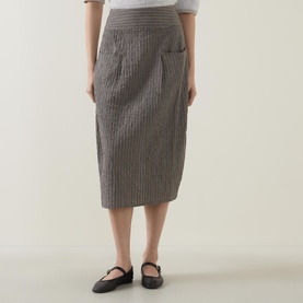 Tulip Pinstripe Skirt