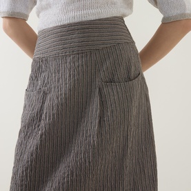 Tulip Pinstripe Skirt