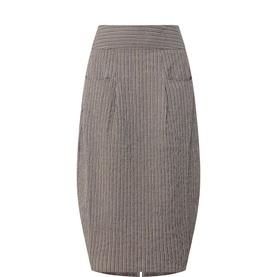 Tulip Pinstripe Skirt