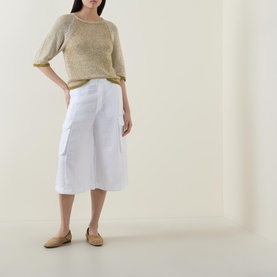 Cropped Cargo Trousers
