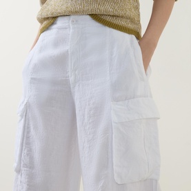 Cropped Cargo Trousers