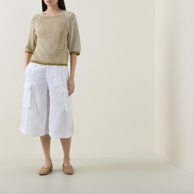 Cropped Cargo Trousers