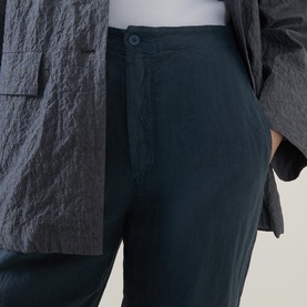 Linen Tapered Trousers