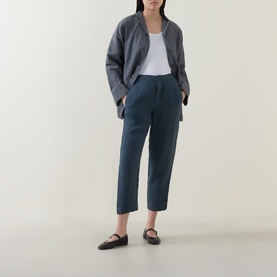 Linen Tapered Trousers