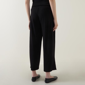 Banded Wide Leg Trousers