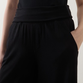 Banded Wide Leg Trousers