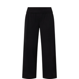 Banded Wide Leg Trousers