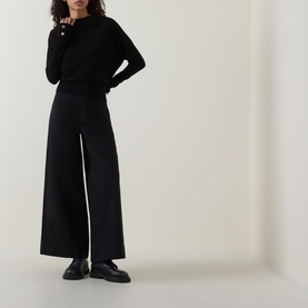 Nia Logo Draped Sweater