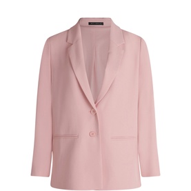 Single-Breasted Long Blazer
