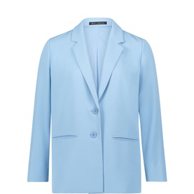 Single-Breasted Long Blazer