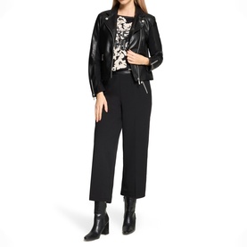 Faux Leather Biker Jacket
