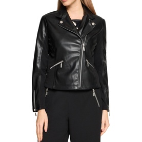 Faux Leather Biker Jacket
