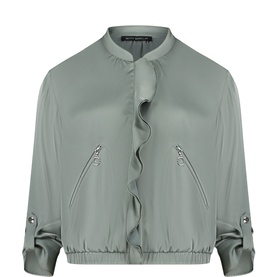 Frill Bomber Jacket