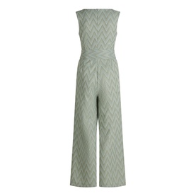 Zig Zag Belted Jumpsuit