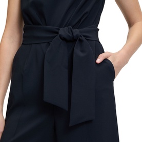 Belted Cropped Jumpsuit