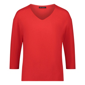 Fine Knitted Ribbed Sweater