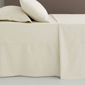 Easy Iron Fitted Sheet Cream
