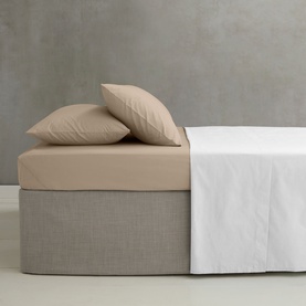 Easy Iron Fitted Sheet Natural