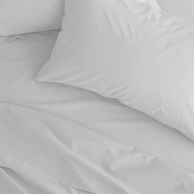 Easy Iron Valance Sheet White