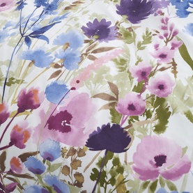 Country Floral Duvet Set Pink/Blue