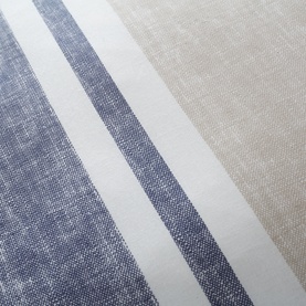 Textband Stripe Duvet Set Blue