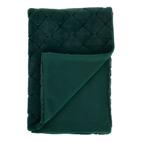 Cosy Diamond Throw Green