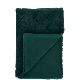 Cosy Diamond Throw Green