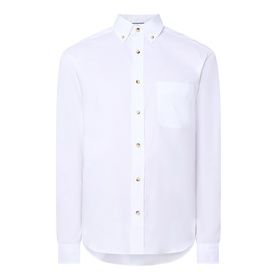 Solid Casual Oxford Shirt