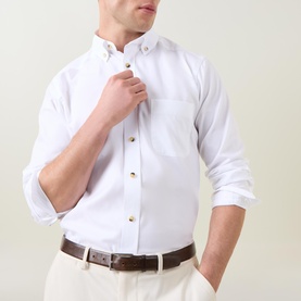 Solid Casual Oxford Shirt