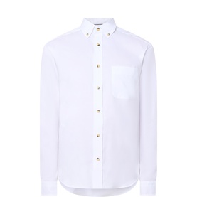 Solid Casual Oxford Shirt