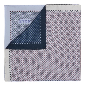 Micro Printed Silk Pocket Square