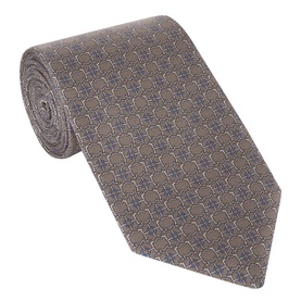 Chain Print Silk Tie