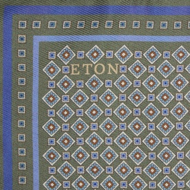 Medallion Logo Silk Pocket Square