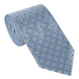 Geometric Woven Silk Tie