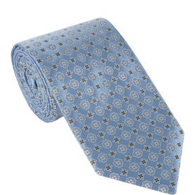 Geometric Woven Silk Tie
