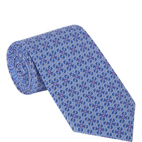 Micro Print Silk Tie