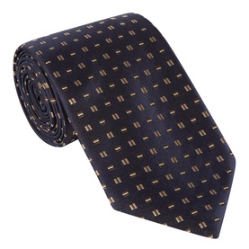 Geometric Woven Silk Tie