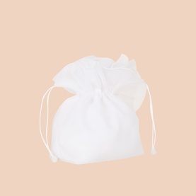 Bow Detail Puff Communion Bag