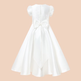 Mikado Satin Pearl Communion Dress