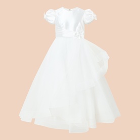 Mikado Tulle Communion Dress