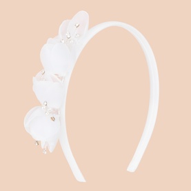 Lace Beaded Communion Headband