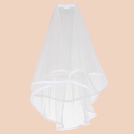 Satin Trim Communion Veil