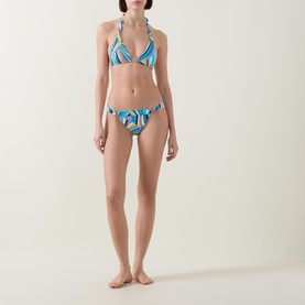 Maia Printed Triangle Bikini Top